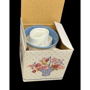 VTG Savannah 1988 Floral Mug And Rug Kit Country‎ Cross Stitch With Box